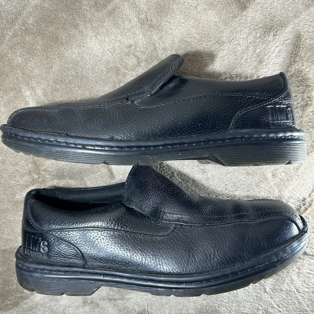 Dr Martens Norfolk Industrial Mens 10 Black Leather Slip Resistant Work Shoes